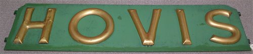 Lot 193 - A large Hovis advertising sign, letters painted...