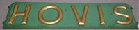 Lot 193 - A large Hovis advertising sign, letters painted...