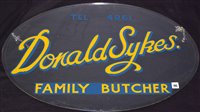 Lot 195 - A bevelled glass advertising sign for Donald...