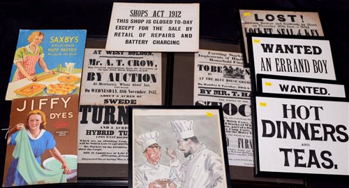 Lot 213 - Advertising signs and pictures to include...