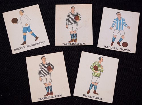 Lot 122 - J.C. Battock football and Jersey cards, teams...