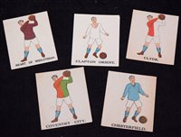Lot 105 - J.C. Battock football and Jersey cards, teams...