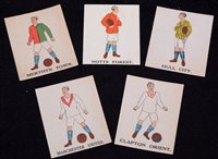 Lot 112 - J.C. Battock football and Jersey cards, teams...