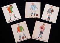 Lot 121 - J.C. Battock football and Jersey cards, teams...