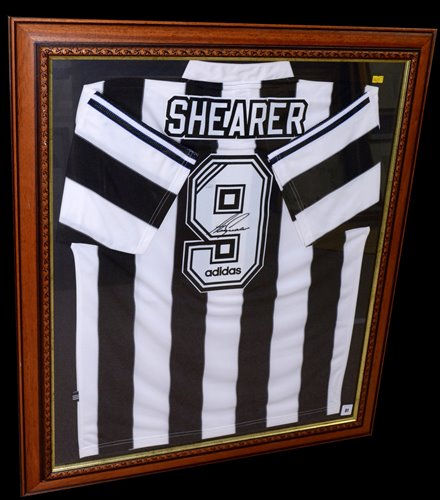 Lot 91 - A Newcastle United replica football shirt...