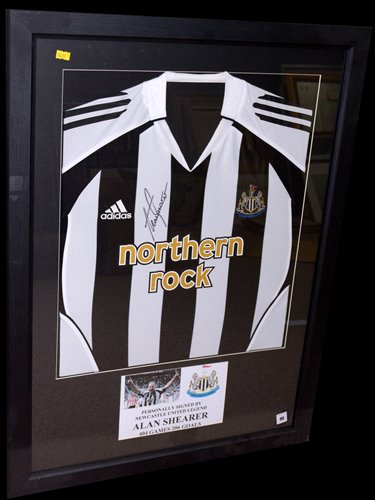 Lot 90 - A Newcastle United replica shirt signed by...