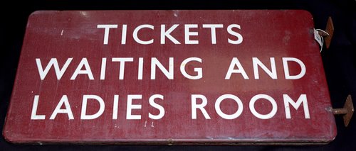 Lot 184 - Midland railways enamel sign inscribed...