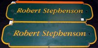Lot 187 - A pair of North Eastern Metro Car name plates...