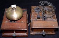 Lot 181 - A block telegraph tapper and receiver in...
