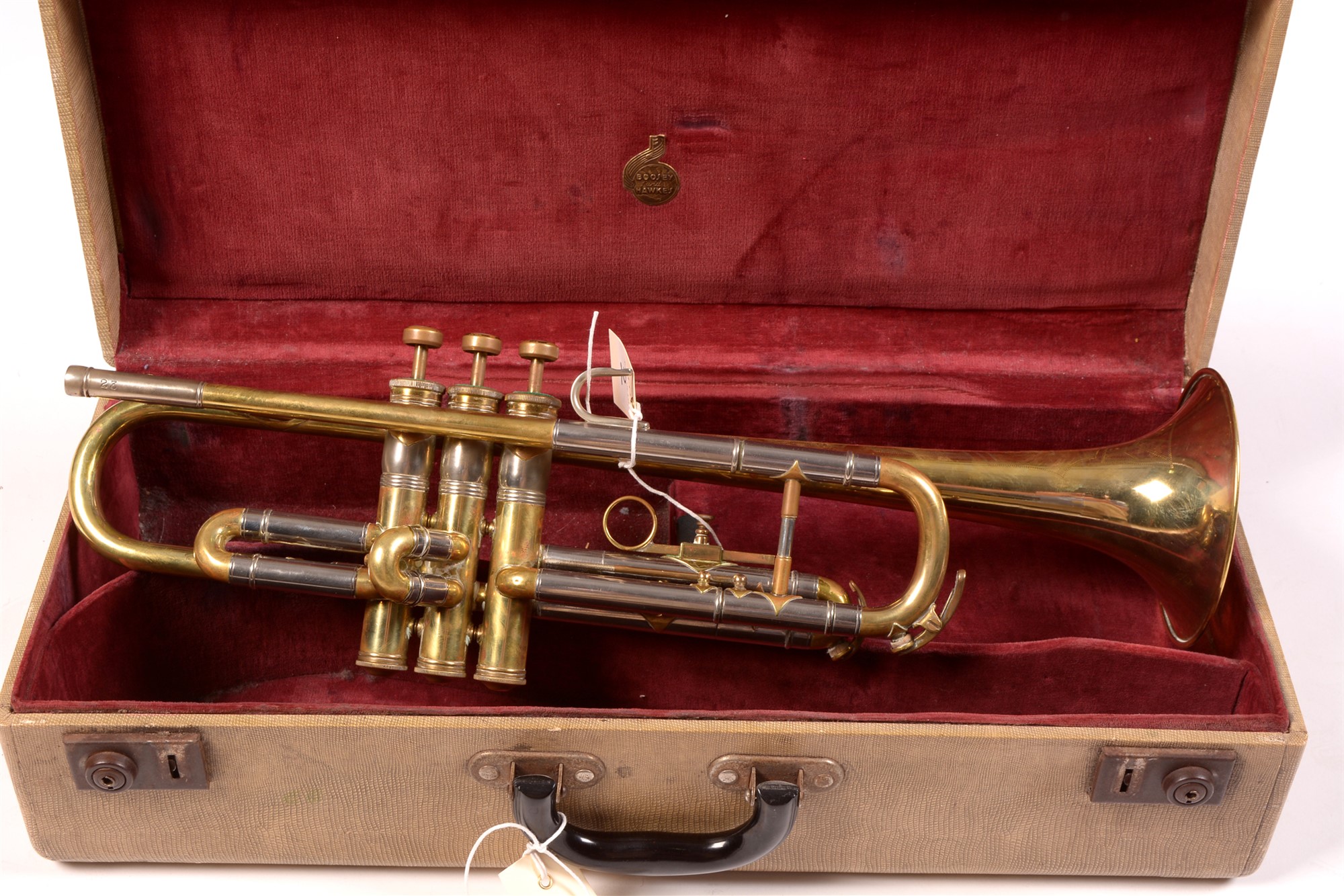 Lot 2 - Boosey & Hawkes Limited Imperial brass trumpet.