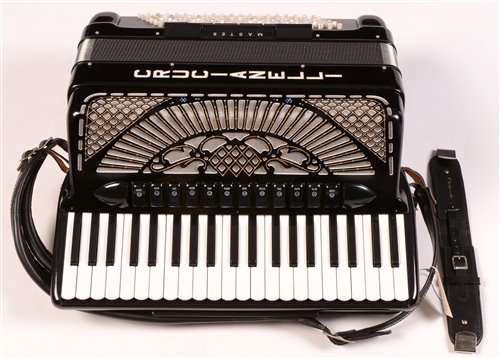 Lot 18 - Crucianelli master series piano accordion with...