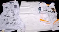 Lot 96 - England 2006 replica shirt with full squad of...