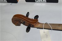 Lot 7 - A 1970 continental violin with two piece...