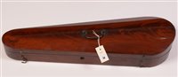 Lot 28 - 19th Century flamed mahogany violin case