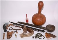 Lot 284 - A quantity of African tribal items to include:...