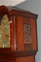 Lot 685 - Reid & Sons: a mahogany longcase clock.