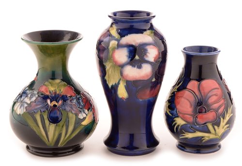 Lot 139 - Three Moorcroft vases