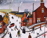 Lot 353 - A busy industrial street scene