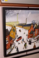 Lot 353 - A busy industrial street scene