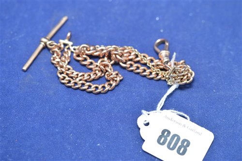 Lot 808 - Gold bracelet.