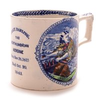 Lot 166 - North Eastern Ceramics, Grace Darling mug.
