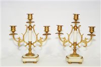 Lot 452 - A pair of candelabra