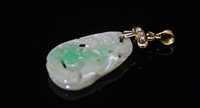 Lot 753 - Chinese carved jade pendant