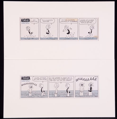 Lot 84 - Dominic Poelsma - "Augusta" - a four panel...
