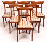 Lot 955 - Six Regency dining chairs.