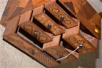Lot 460 - Specimen wood miniature cabinet