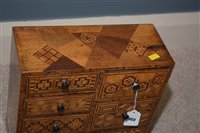 Lot 460 - Specimen wood miniature cabinet