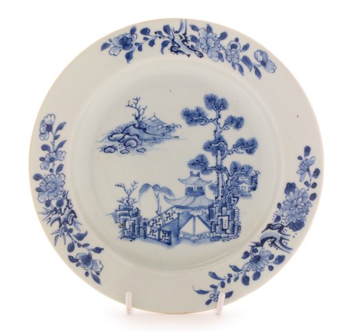 Lot 8 - Chinese blue and white Nanking cargo plate...