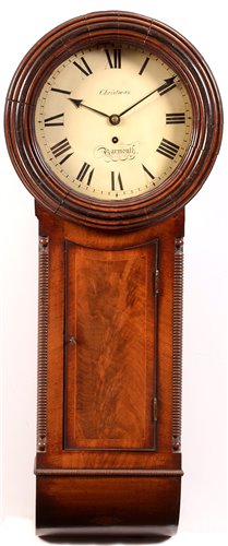 Lot 925 - A late Georgian wall timepiece.
