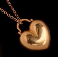 Lot 774 - Tiffany heart pendant.