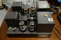 Lot 409 - Pair of Quad II monoblock valve amplifiers