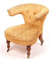 Lot 1016 - A Victorian club armchair.