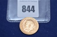 Lot 844 - 1915 Gold sovereign