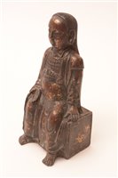 Lot 42 - Chinese splash gold bronze Buddha