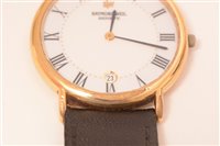 Lot 691 - An 18k gold-plated gentleman's wristwatch.