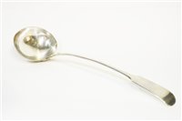 Lot 597 - Newcastle silver ladle