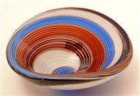 Lot 1016 - Three  Dino Martens glass bowls