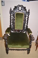 Lot 818 - Oak chair