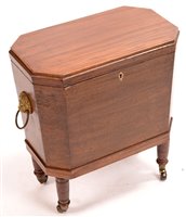 Lot 975 - A mahogany cellarette.