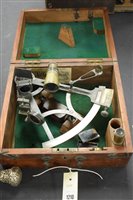 Lot 1210 - A Wilson & Gillie Bruce & Sons Ltd Cardiff boxed sextant.