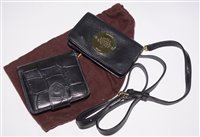 Lot 295 - Two Mulberry black leather purses.