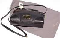 Lot 300 - Mulberry black leather handbag.