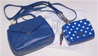 Lot 303 - LuLu Guinness blue leather shoulder bag and another.
