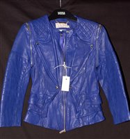 Lot 316 - Karen Millen limited edition leather jacket.