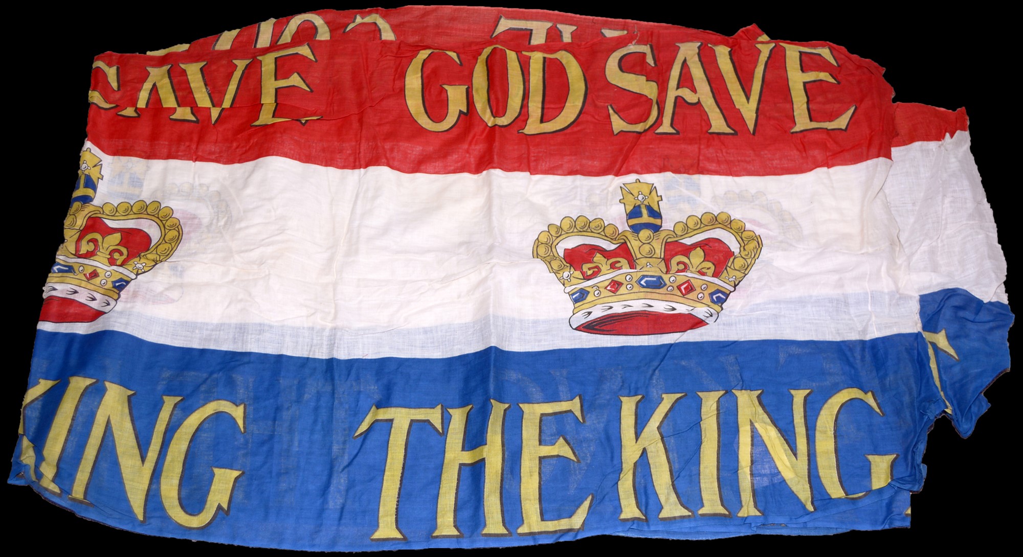 Lot 348 A collection of flags with Union Jacks and