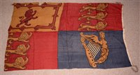 Lot 348 - A collection of flags with Union Jacks and other flags